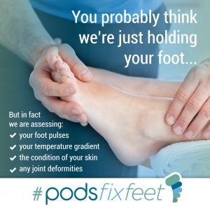 You probably think we're just holding your foot #Podsfixfeet