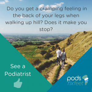 Cramp when walking? See a Podiatrist