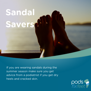 Sandal savers - Dry, cracked skin